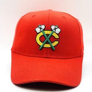 Chicago Blackhawks Hat Cap Strapback Alternate Logo Wool Reebok NHL Hockey